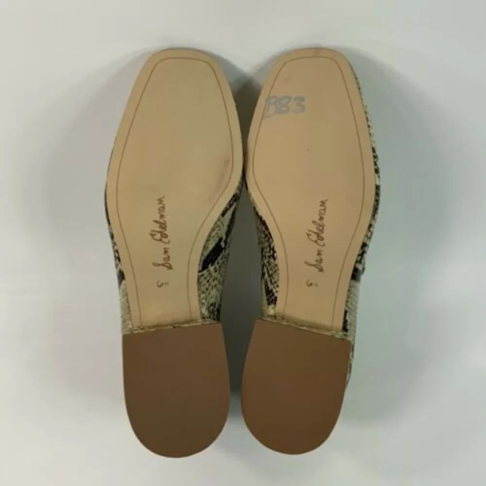 Sam Edelman Jamille Heeled Snake Print Loafers 6.5
